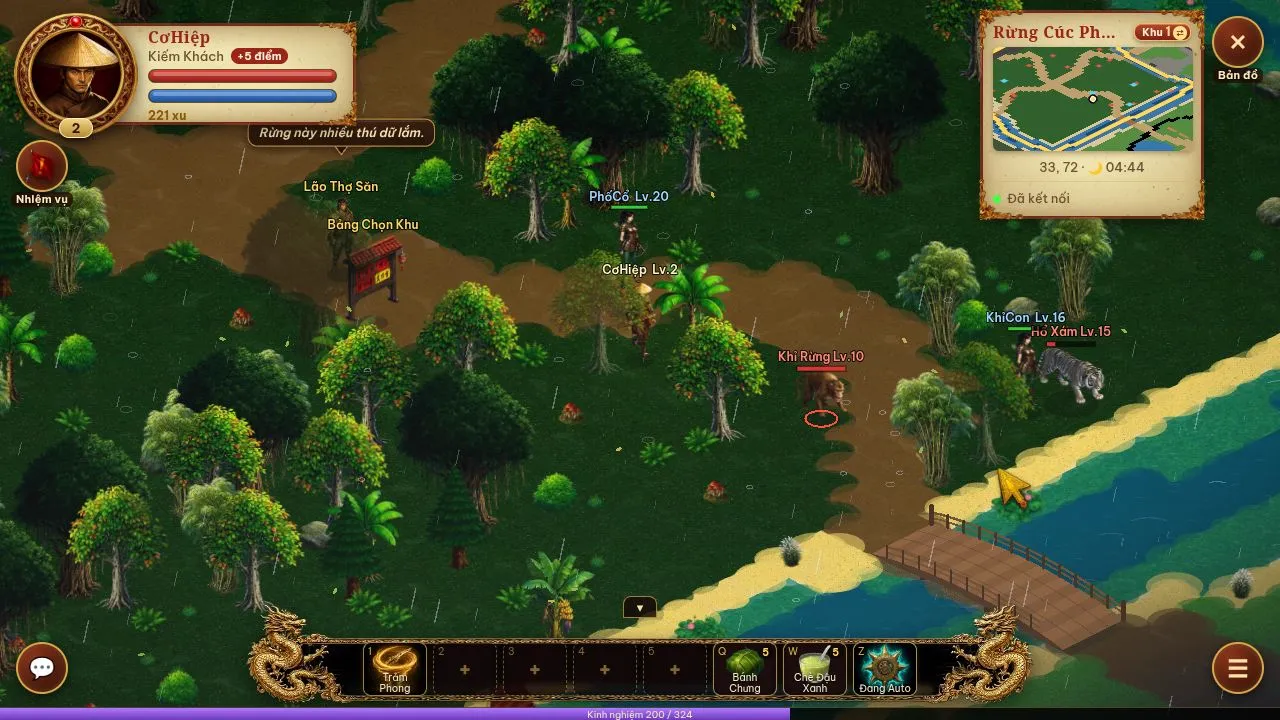 Ảnh chơi game Lạc Việt Online tại Rừng Cúc Phương