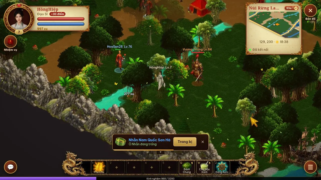 Ảnh chơi game Lạc Việt Online tại Núi Rừng Lam Sơn